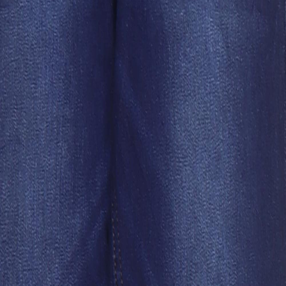 Marks and Spencer Womens Blue Cotton Skinny Jeans Size 8 L28 in Regular Zip