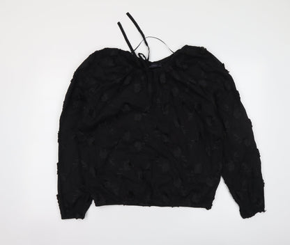 Womens UK Size 6 Marks and Spencer Black Basic Blouse