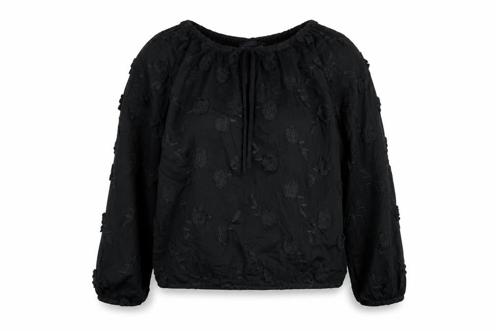Womens UK Size 6 Marks and Spencer Black Basic Blouse
