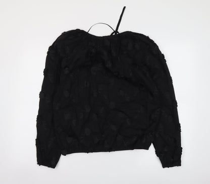 Womens UK Size 6 Marks and Spencer Black Basic Blouse