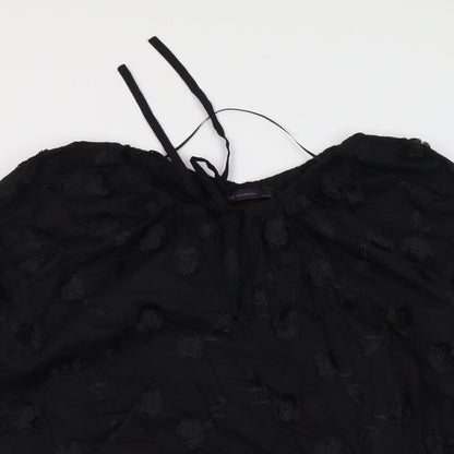 Womens UK Size 6 Marks and Spencer Black Basic Blouse