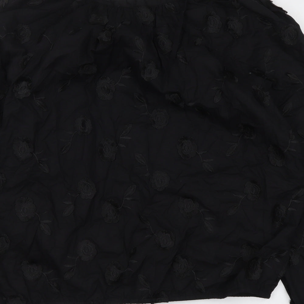Womens UK Size 6 Marks and Spencer Black Basic Blouse