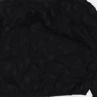 Womens UK Size 6 Marks and Spencer Black Basic Blouse