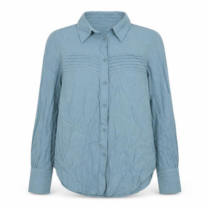 Womens UK Size 6 Marks and Spencer Blue Basic Button-Up