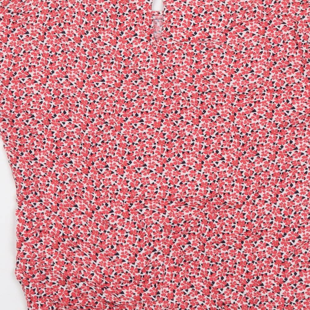 Womens UK Size 8 Marks and Spencer Red Basic Blouse