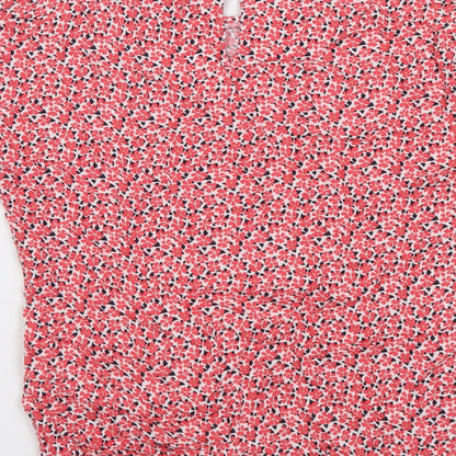 Womens UK Size 8 Marks and Spencer Red Basic Blouse