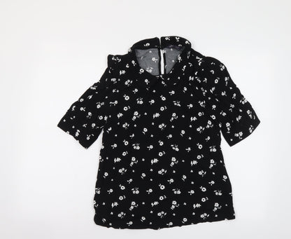 Womens UK Size 6 Marks and Spencer Black Basic Blouse