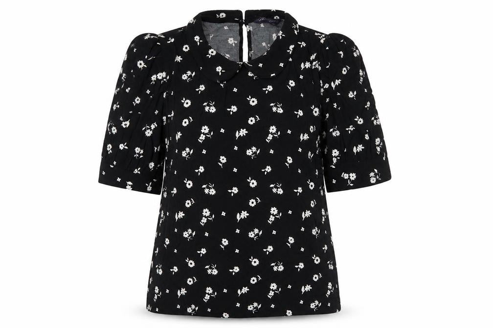 Womens UK Size 6 Marks and Spencer Black Basic Blouse
