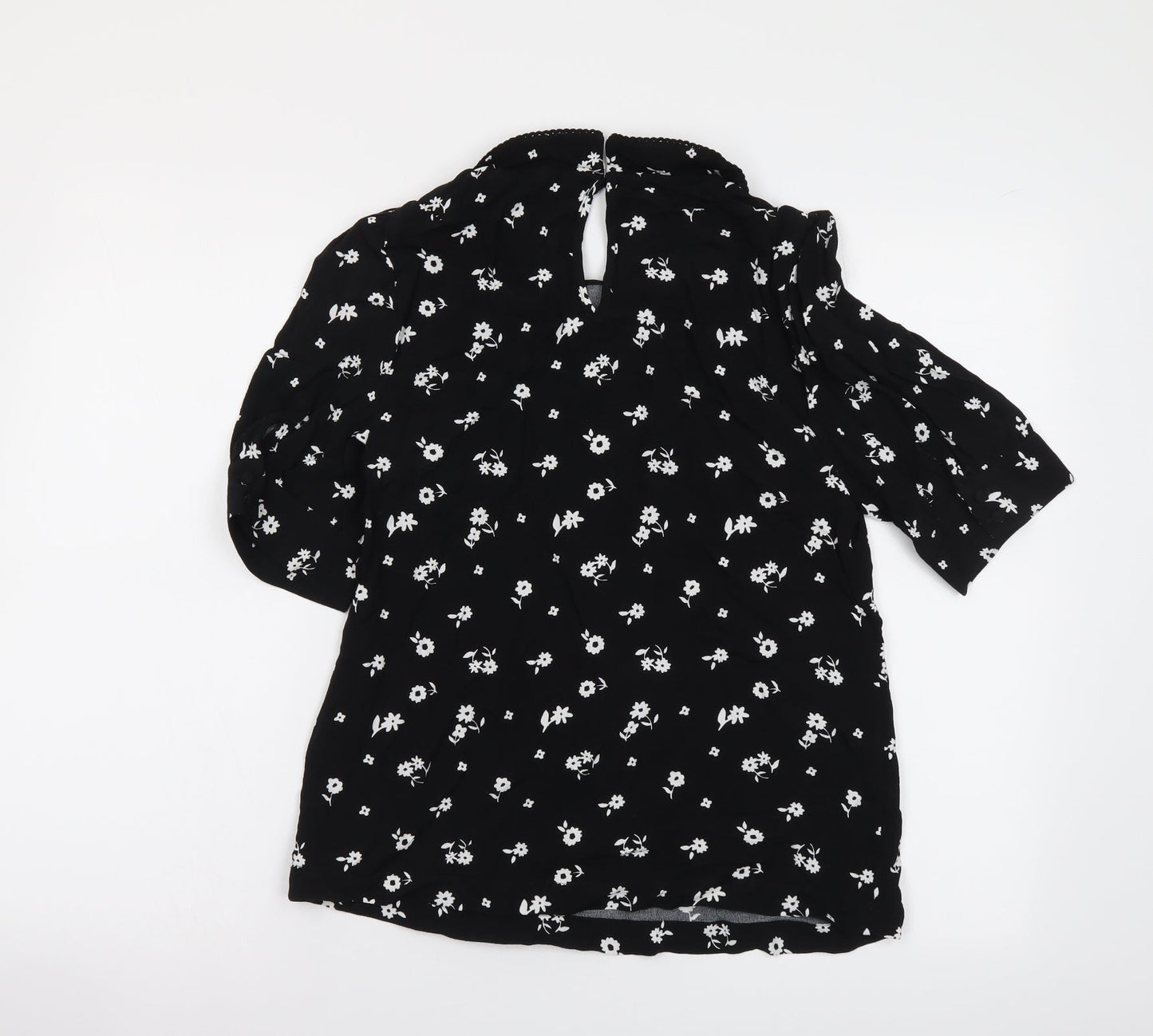 Womens UK Size 6 Marks and Spencer Black Basic Blouse