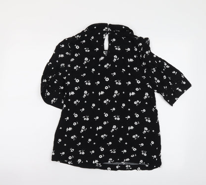 Womens UK Size 6 Marks and Spencer Black Basic Blouse