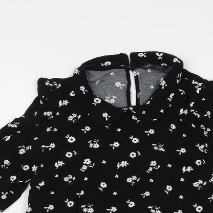 Womens UK Size 6 Marks and Spencer Black Basic Blouse