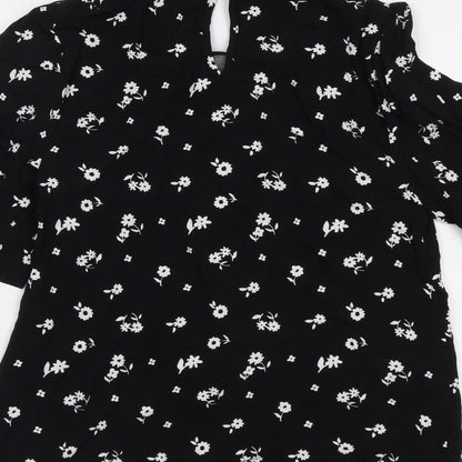 Womens UK Size 6 Marks and Spencer Black Basic Blouse