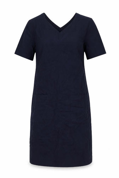 Marks and Spencer Womens Blue Linen A-Line Size 6 V-Neck Pullover