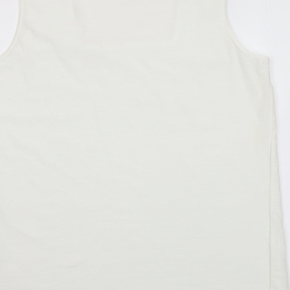 Womens UK Size 18 Ann Harvey Ivory Basic Tank
