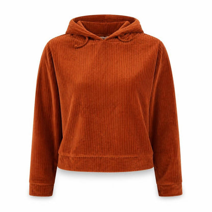 Candy Womens Brown Polyester Pullover Hoodie Size 12 Pullover