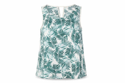 Womens UK Size M ICHI Green Basic Tank