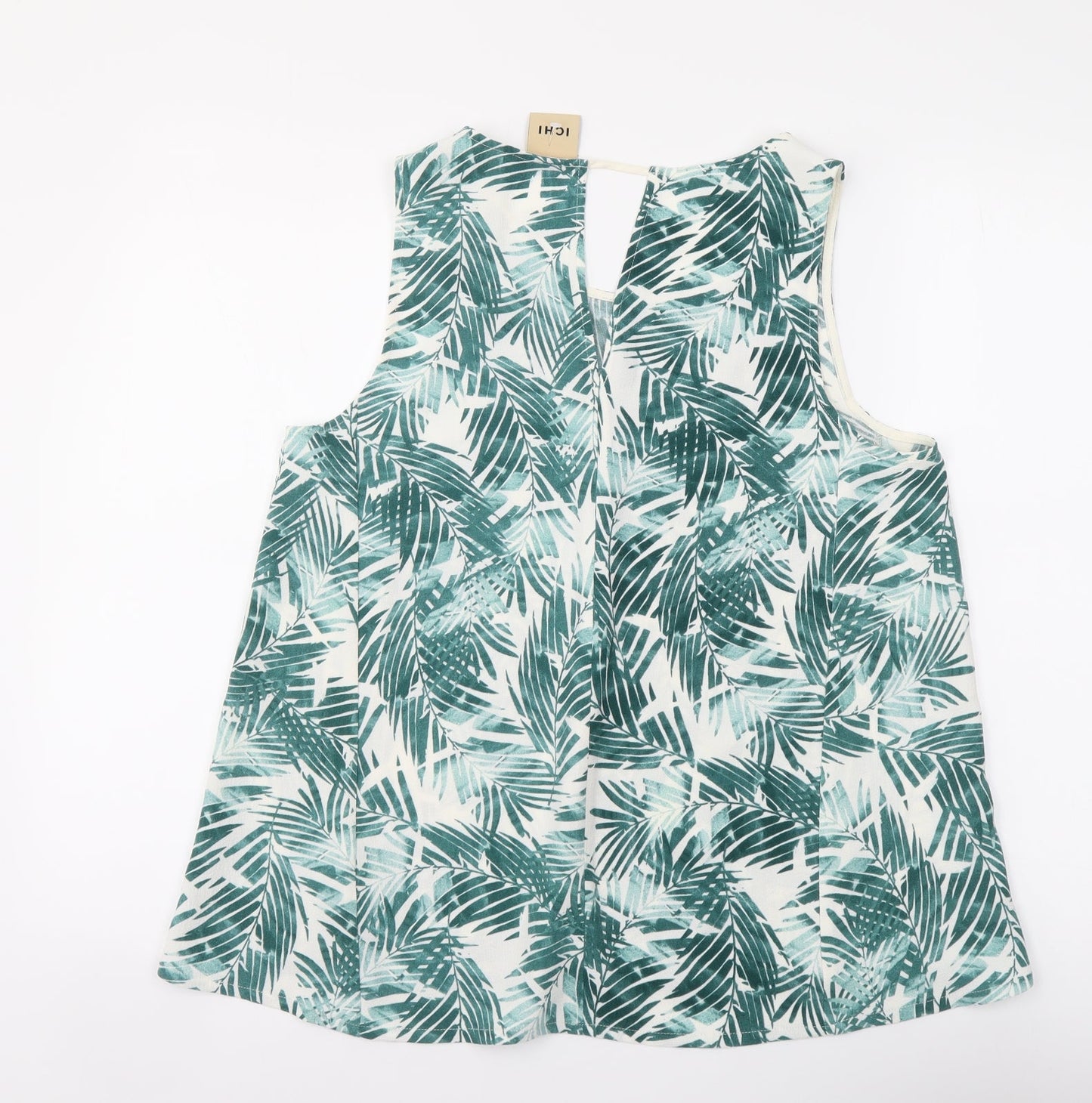 Womens UK Size M ICHI Green Basic Tank