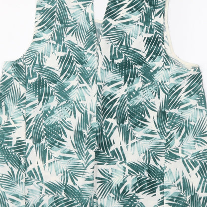 Womens UK Size M ICHI Green Basic Tank