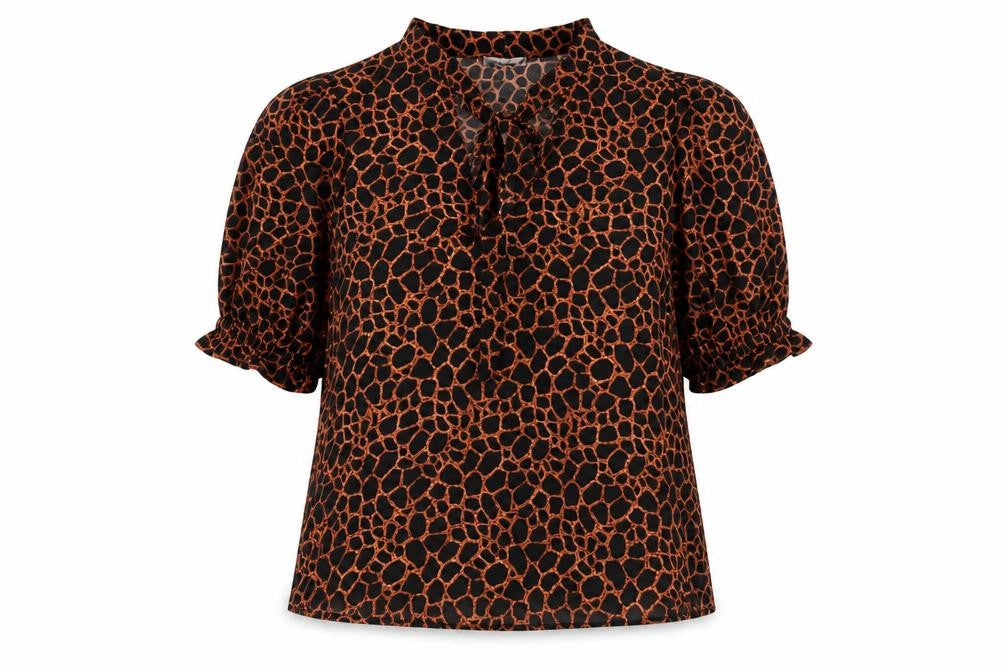 Womens UK Size L LOSTSTOCK Black Basic Blouse