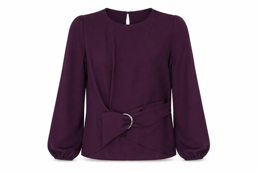 Womens UK Size 6 Primark Purple Basic Blouse