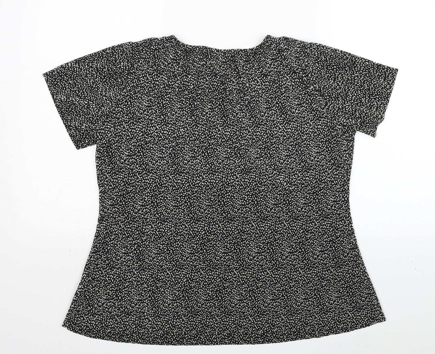 Womens UK Size 12 Marks and Spencer Black Basic T-Shirt