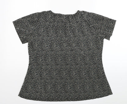 Womens UK Size 12 Marks and Spencer Black Basic T-Shirt