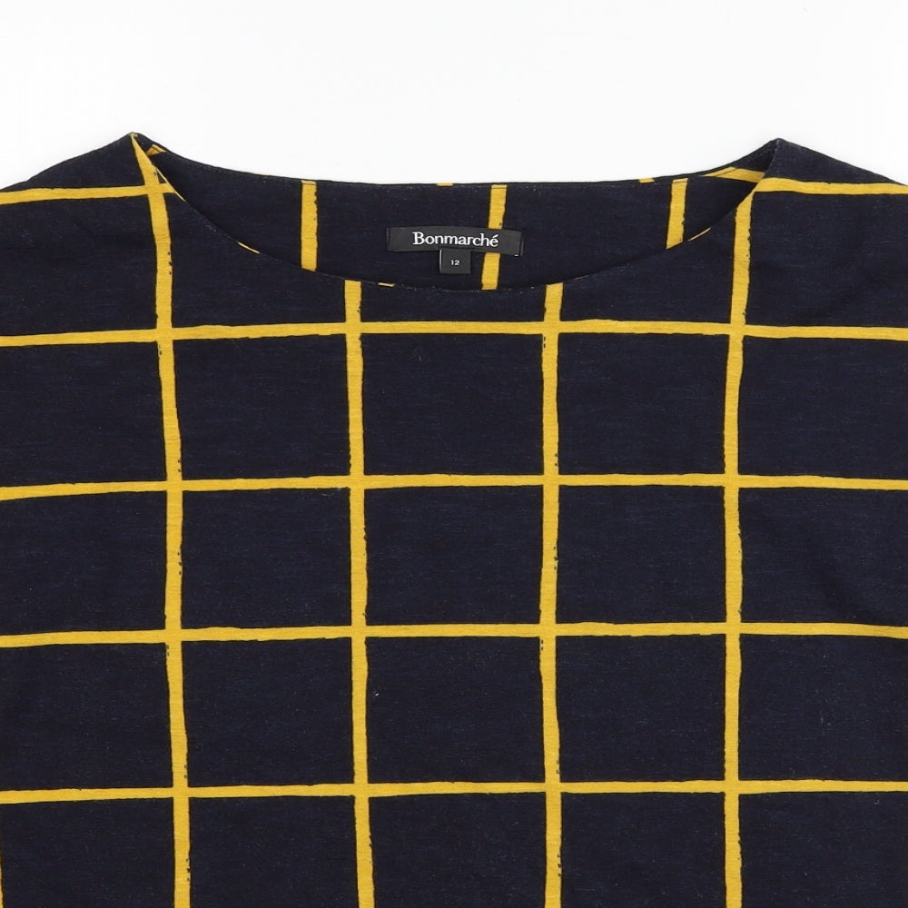 Womens UK Size 12 Bonmarché Blue Basic Blouse