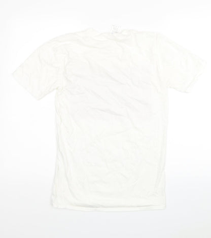 Womens UK Size S Gildan White Basic T-Shirt