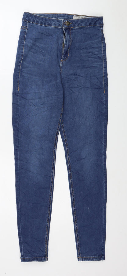 Womens UK Size 8 Marks and Spencer Regular Fit Skinny Blue Jeans