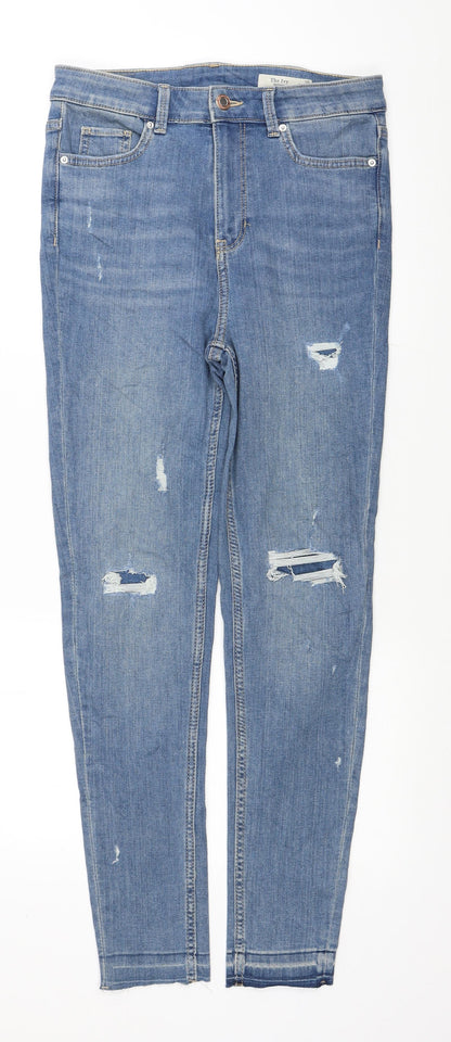 Womens UK Size 10 Marks and Spencer Regular Fit Skinny Blue Jeans