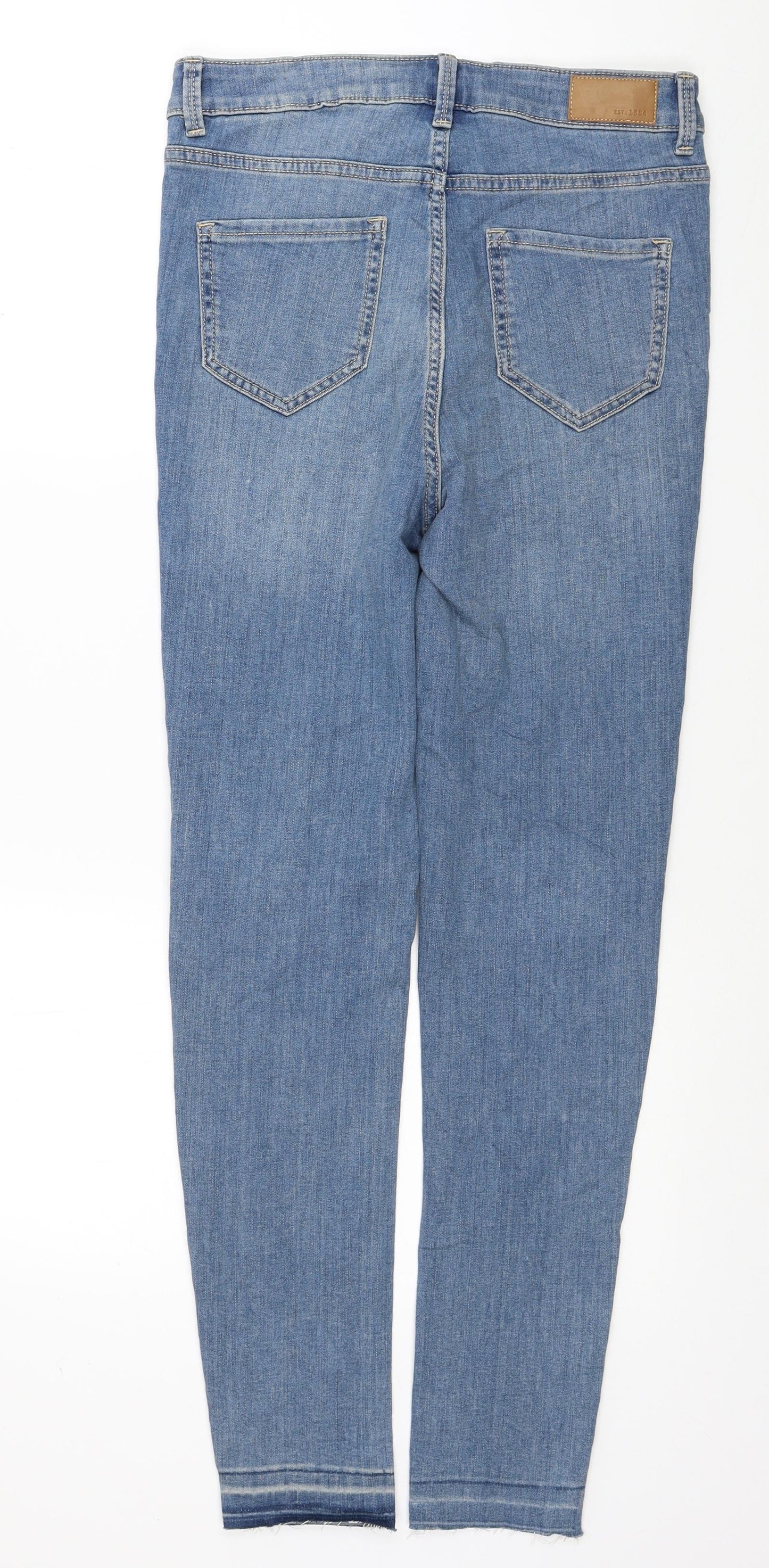 Womens UK Size 10 Marks and Spencer Regular Fit Skinny Blue Jeans