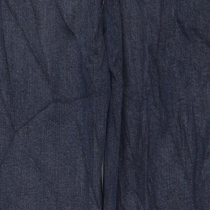 Womens UK Size 8 Marks and Spencer Regular Fit Mom Blue Jeans