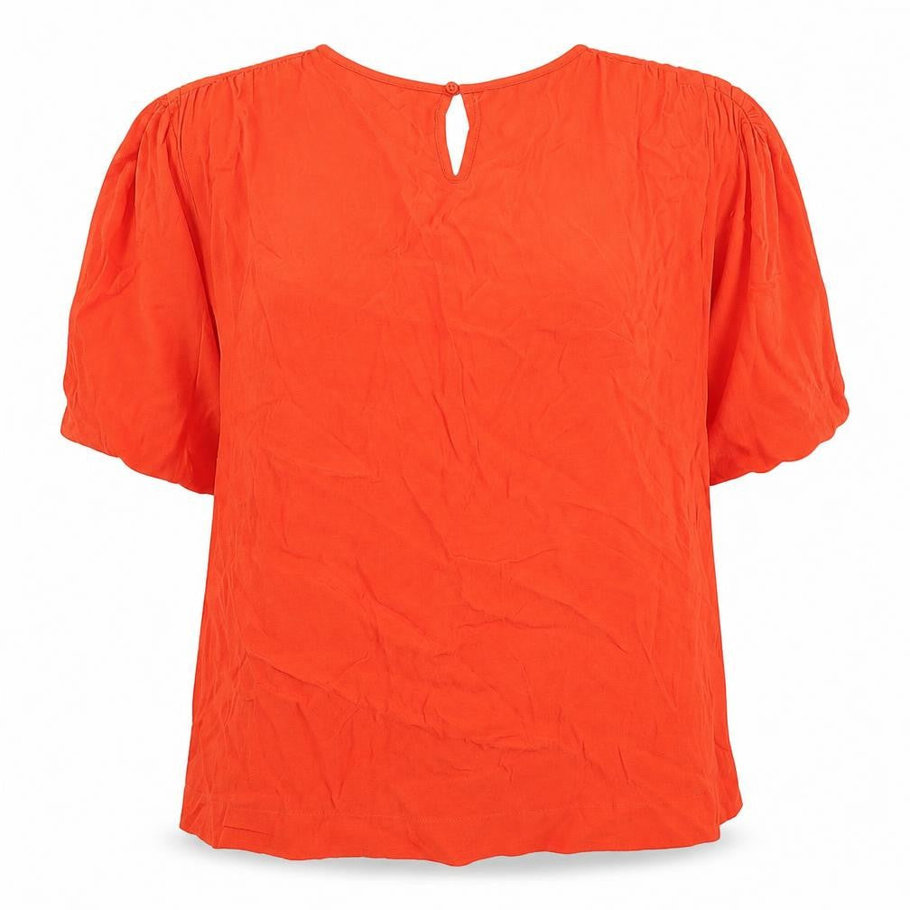 Womens UK Size 14 River Island Orange Basic T-Shirt