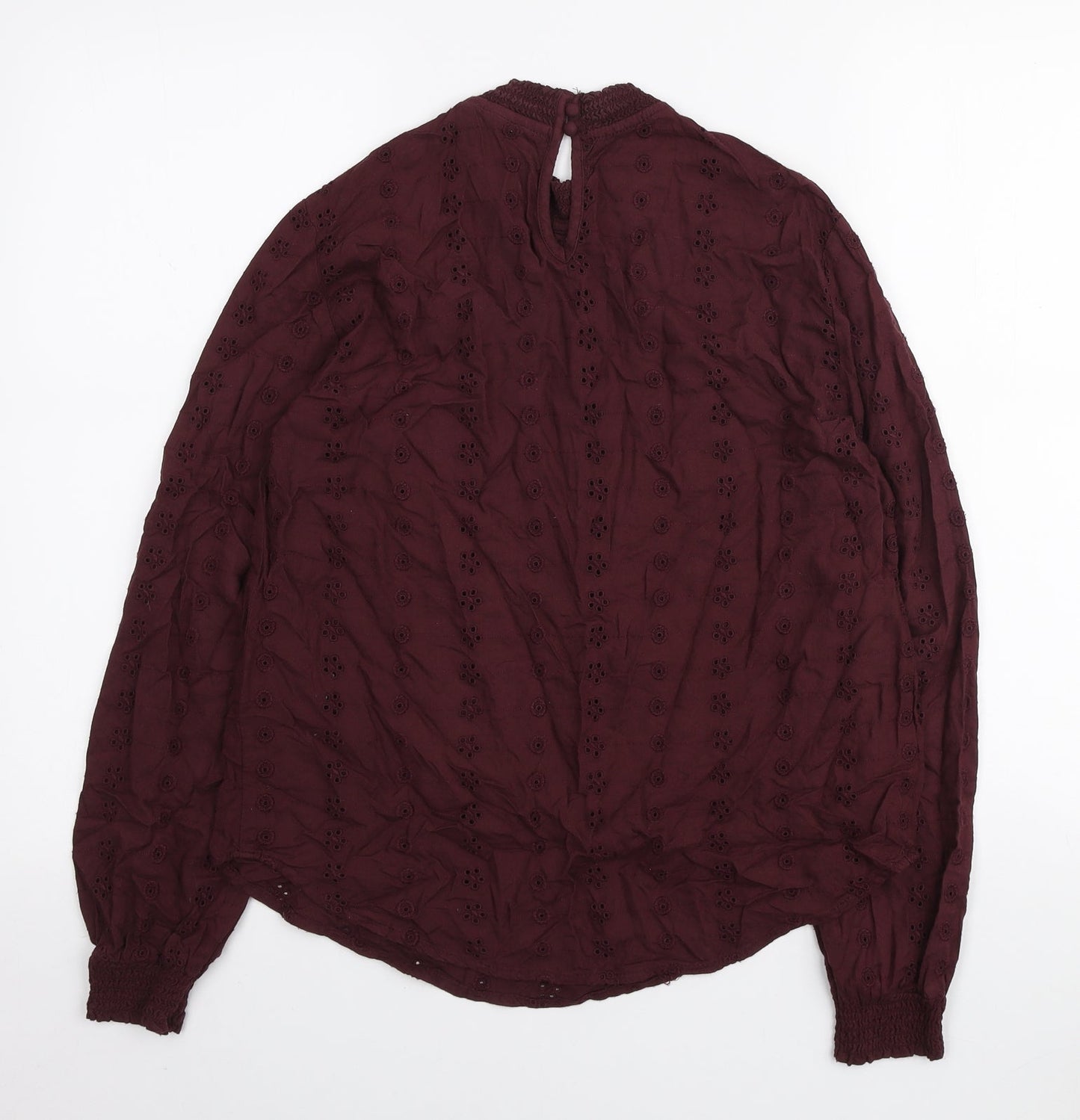 Womens UK Size 10 H&M Purple Basic Blouse