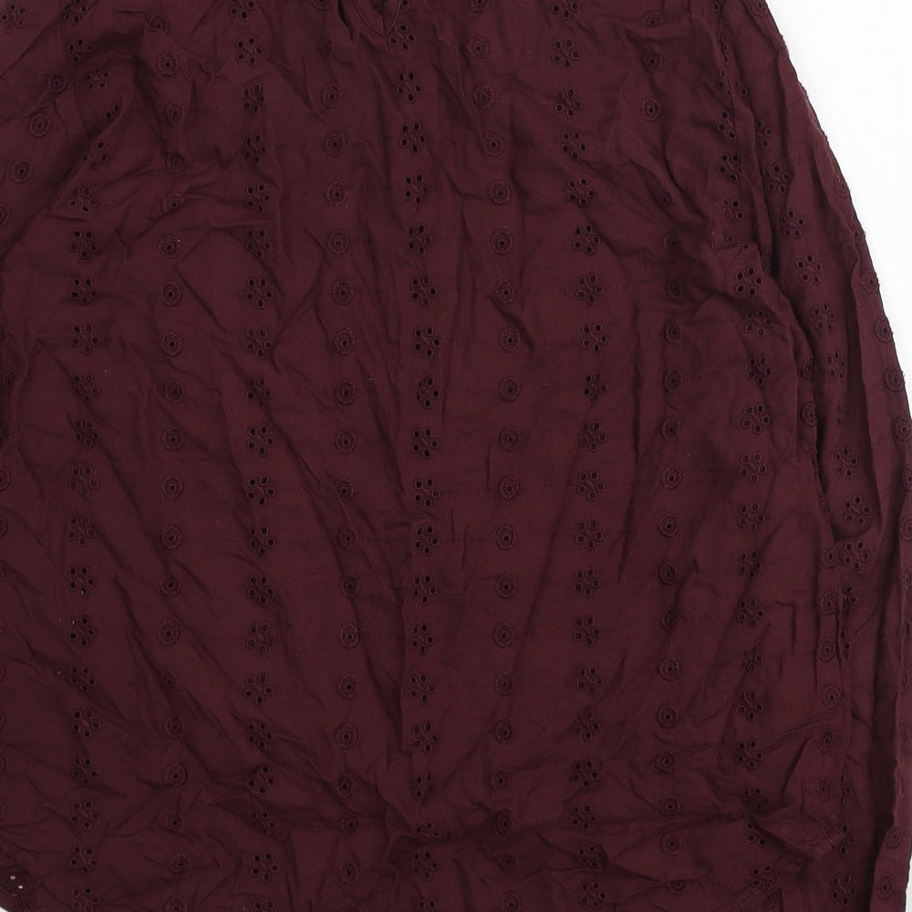 Womens UK Size 10 H&M Purple Basic Blouse