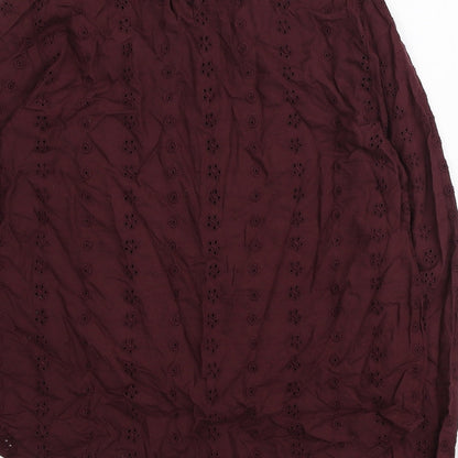 Womens UK Size 10 H&M Purple Basic Blouse