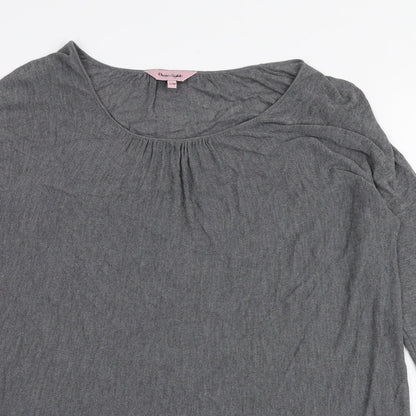 Womens UK Size S Phase Eight Grey Basic Blouse