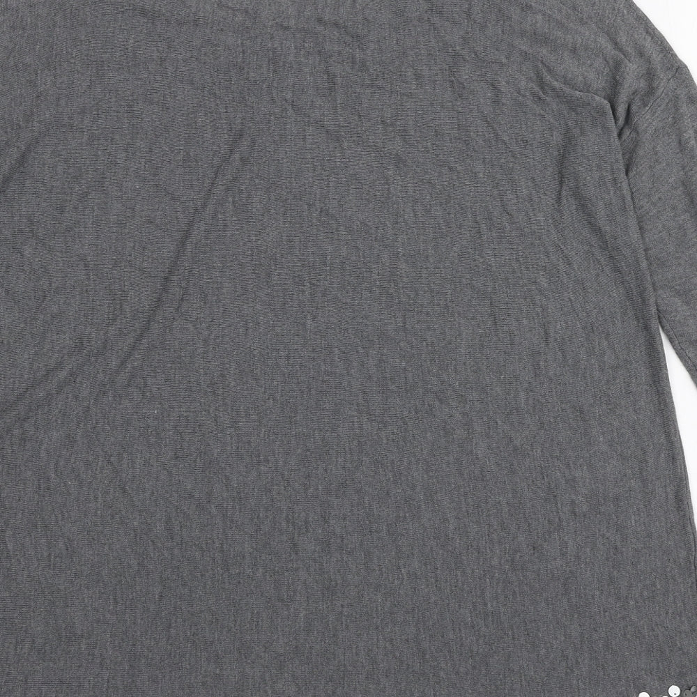 Womens UK Size S Phase Eight Grey Basic Blouse