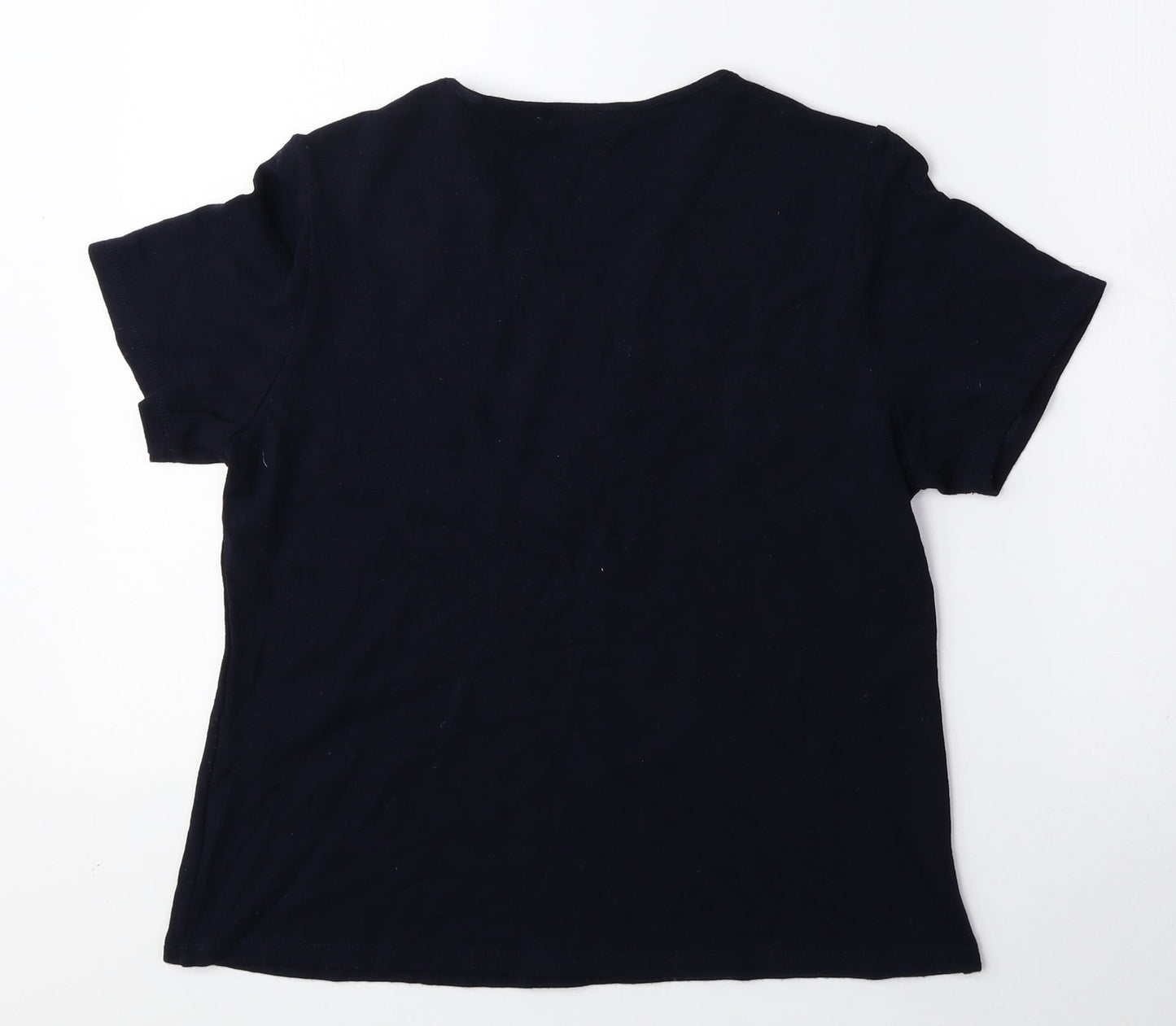 Womens UK Size M EWM Blue Basic Blouse