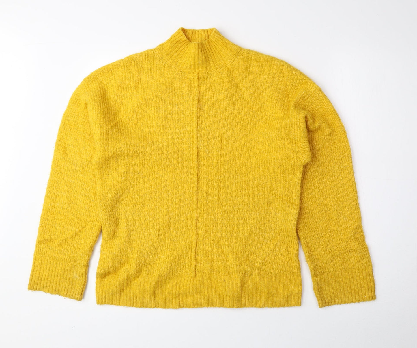 Womens UK Size S New Look Yellow Pullover Jumper