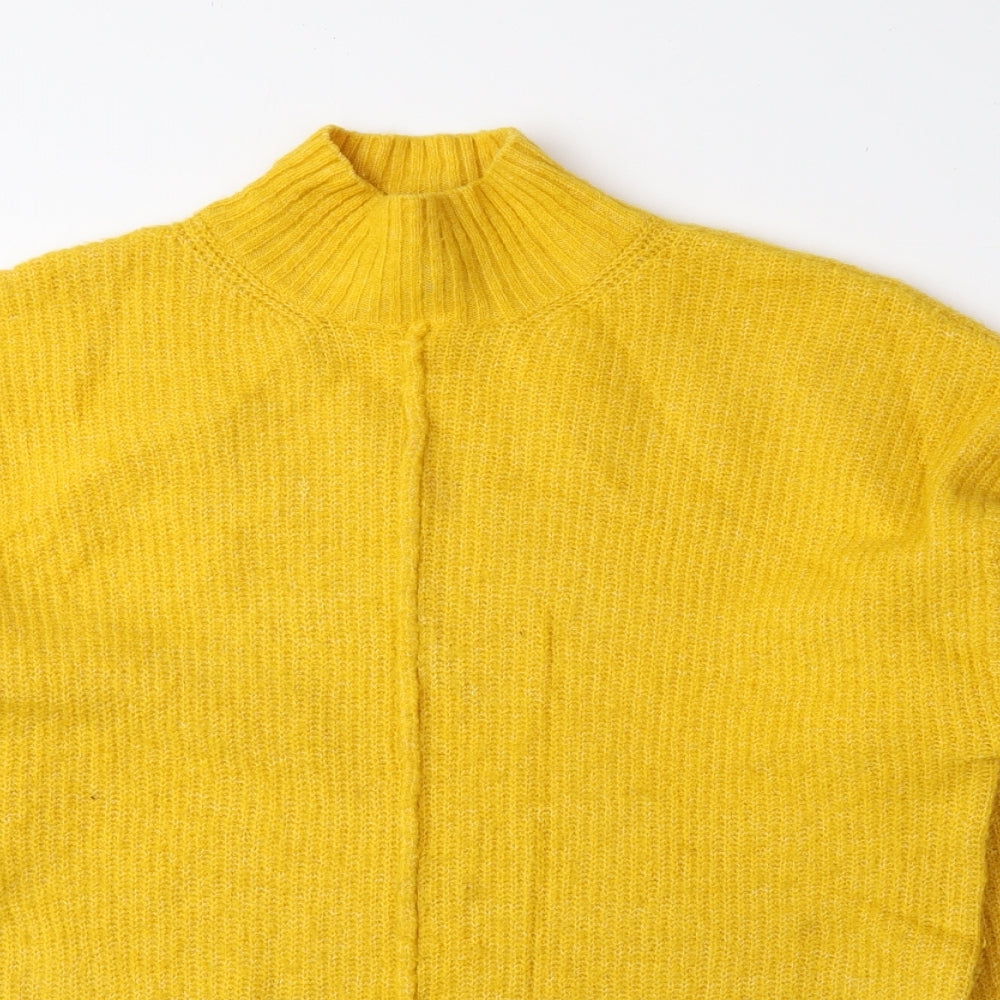 Womens UK Size S New Look Yellow Pullover Jumper