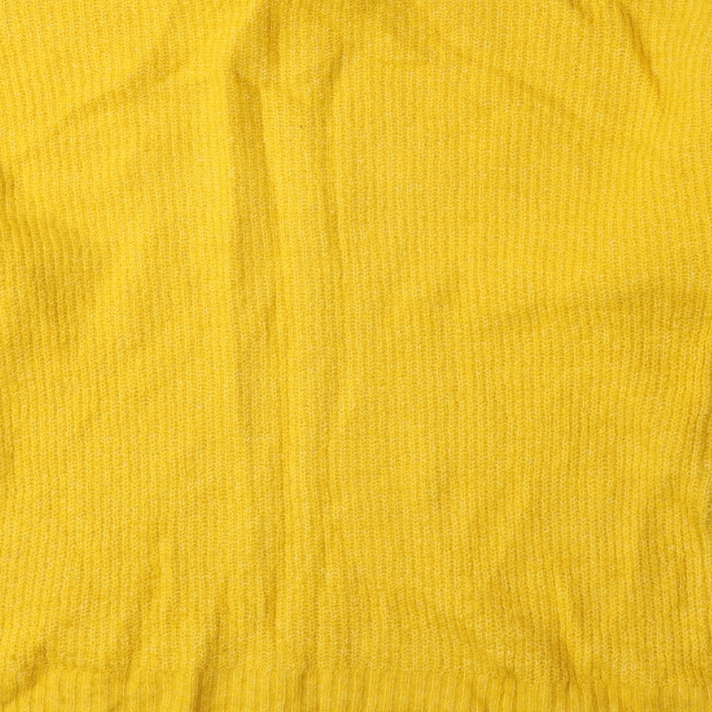 Womens UK Size S New Look Yellow Pullover Jumper