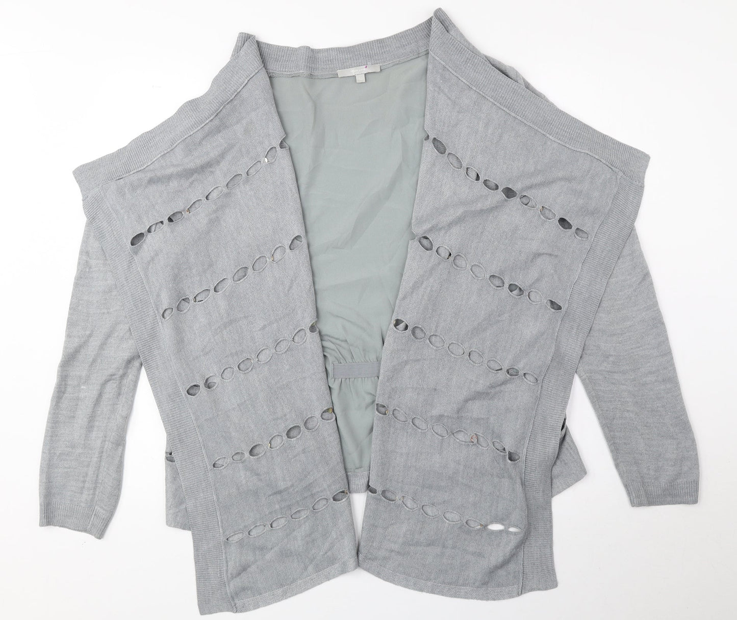 Womens UK Size 14 Per Una Grey Cardigan Jumper