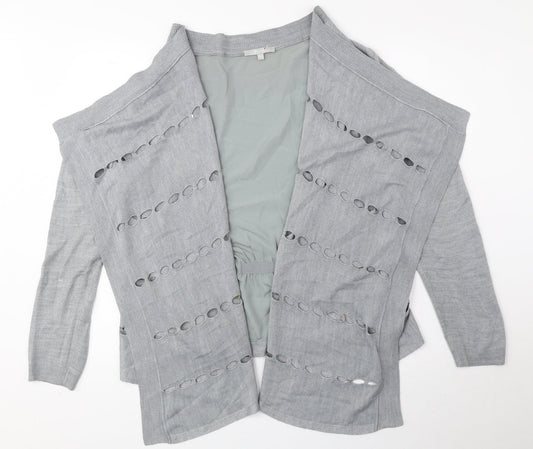 Womens UK Size 14 Per Una Grey Cardigan Jumper