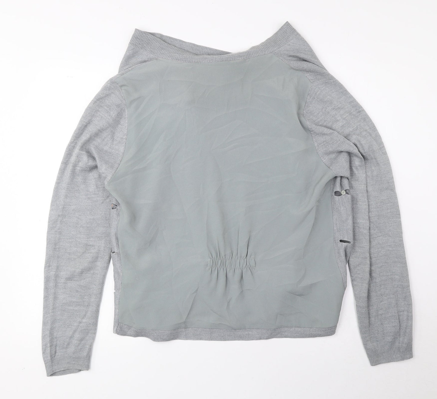 Womens UK Size 14 Per Una Grey Cardigan Jumper