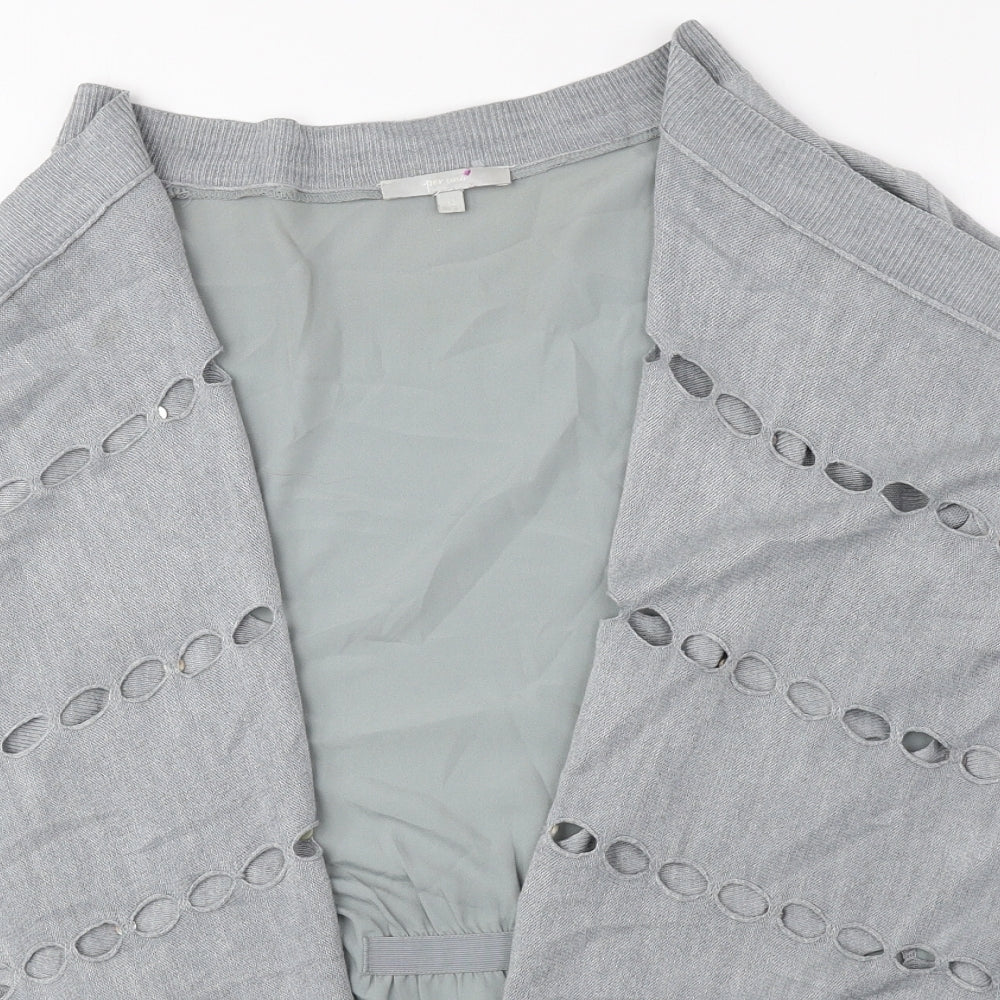 Womens UK Size 14 Per Una Grey Cardigan Jumper