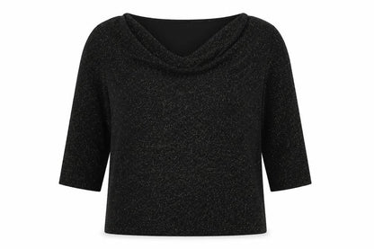 Womens UK Size L Anna Rose Black Basic Blouse