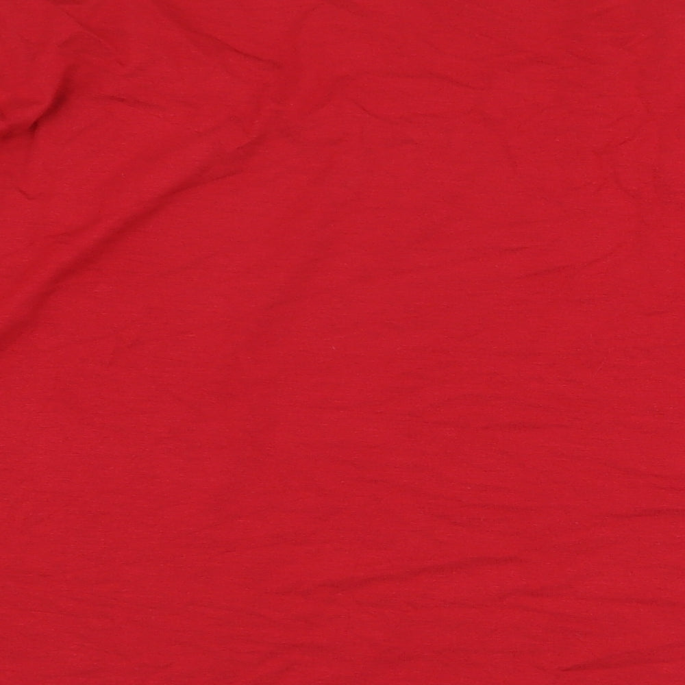 Womens UK Size 10 Marks and Spencer Red Basic Blouse