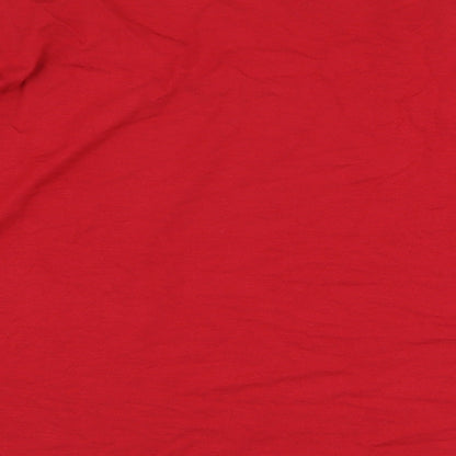 Womens UK Size 10 Marks and Spencer Red Basic Blouse