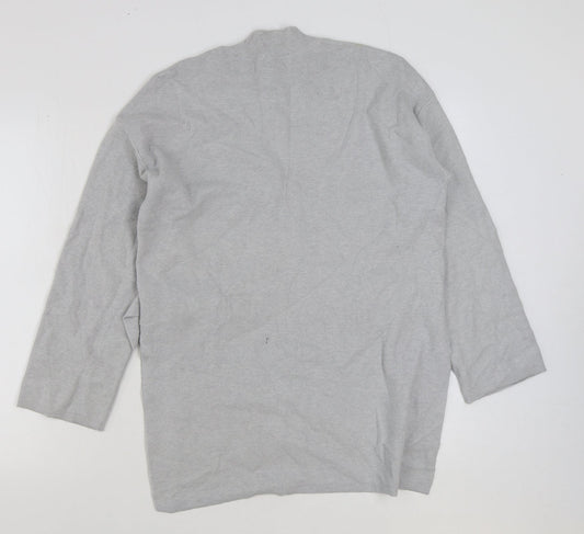 TU Womens Grey Round Neck Acrylic Pullover Jumper Size 14